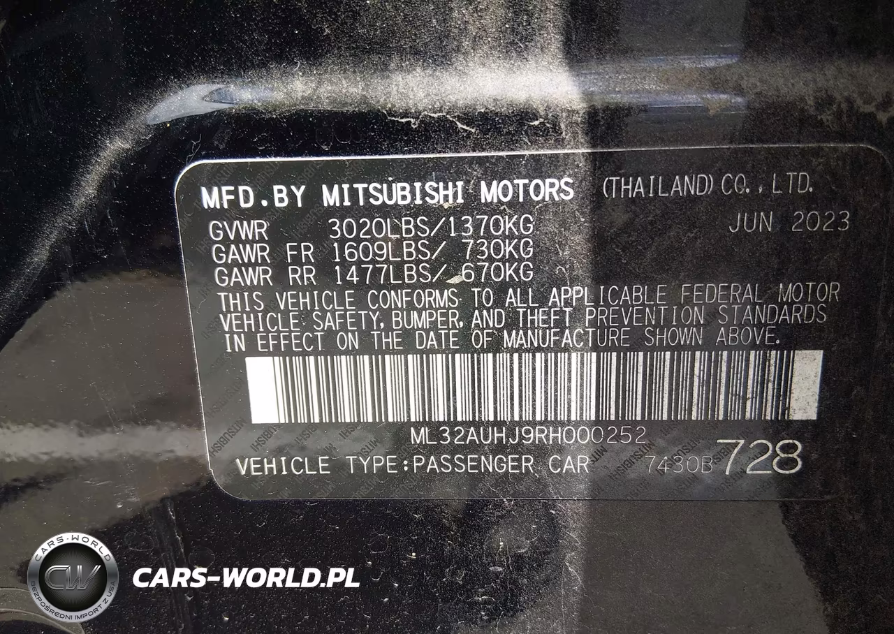 2024 Mitsubishi Mirage Es-Le VIN:ML32AUHJ9RH000252 - 9