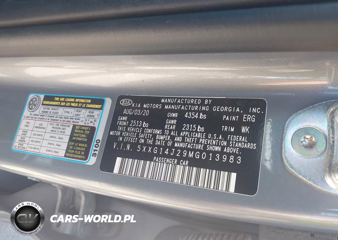 2021 Kia K5 Lxs VIN:5XXG14J29MG013983 - 9