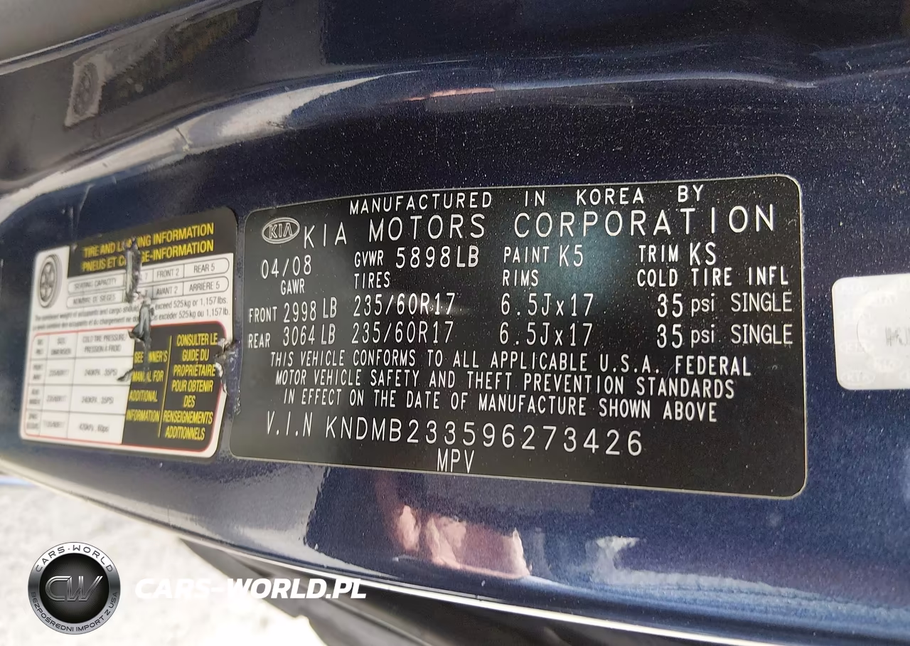 2009 Kia Sedona Ex VIN:KNDMB233596273426 - 9