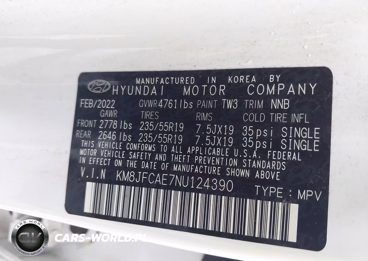 2022 Hyundai Tucson N Line VIN:KM8JFCAE7NU124390 - 9