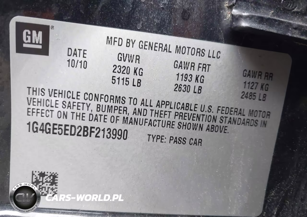 2011 Buick Lacrosse Cxs VIN:1G4GE5ED2BF213990 - 9