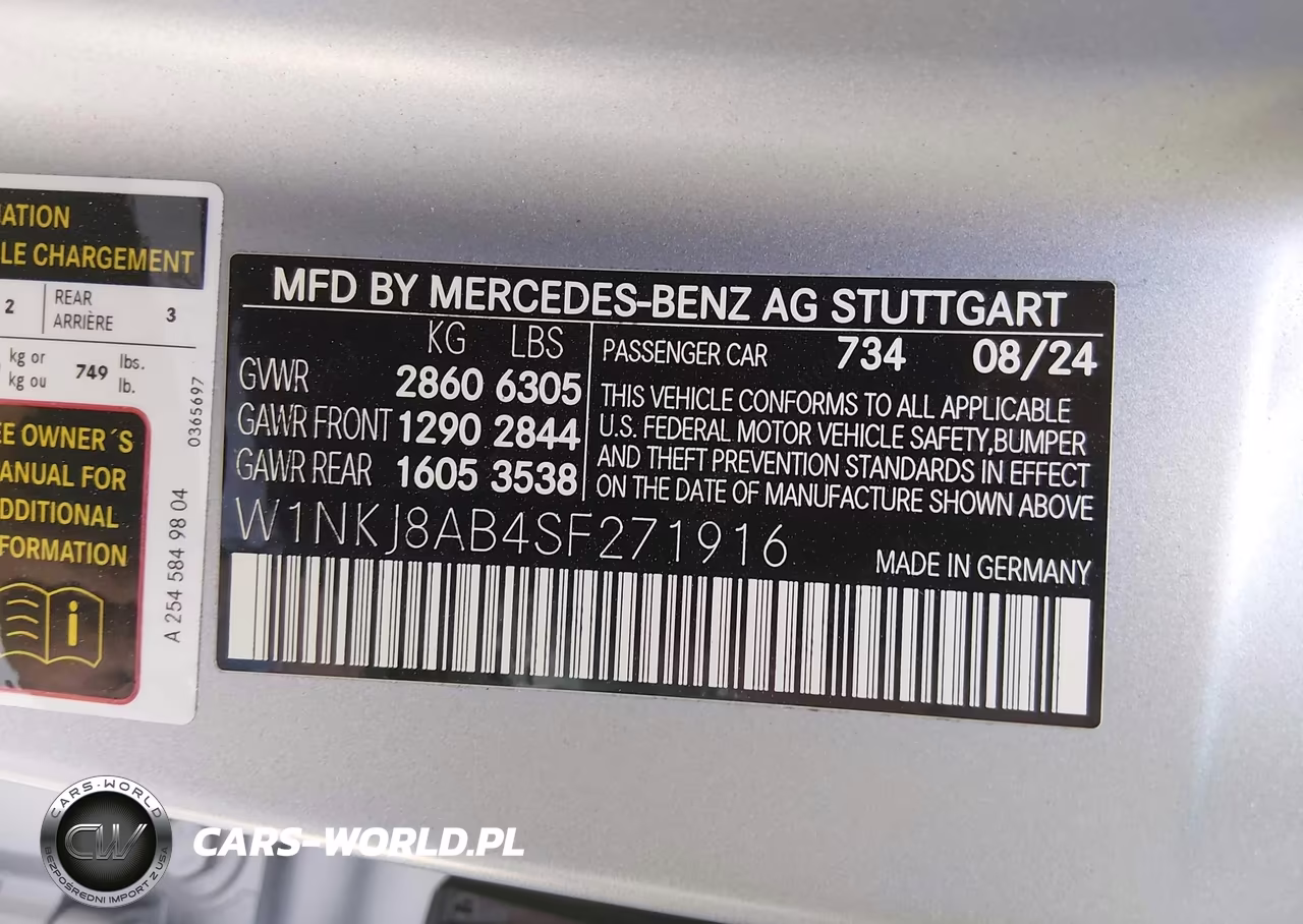 2025 Mercedes-Benz Amg Glc 63 Coupe 4Matic VIN:W1NKJ8AB4SF271916 - 9