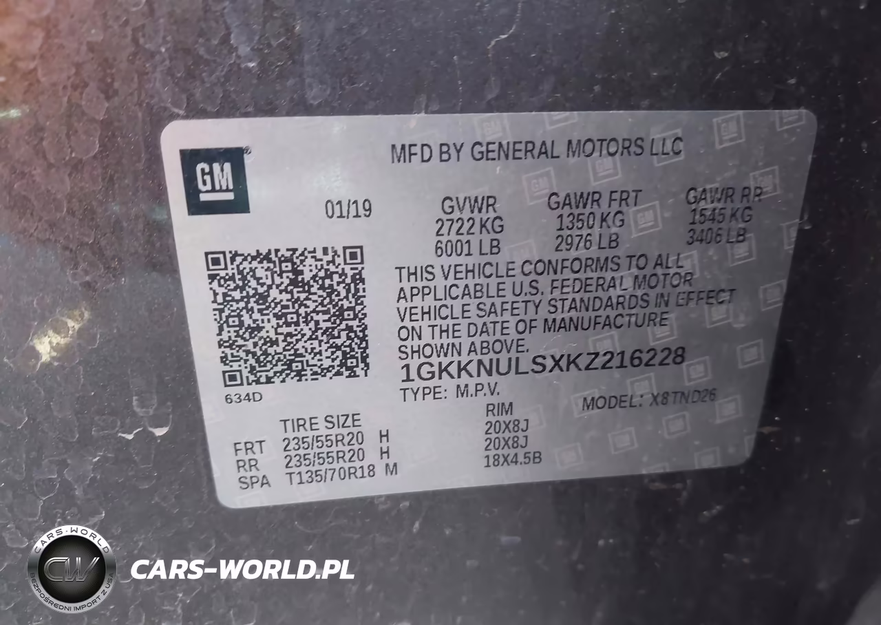 2019 GMC Acadia Slt-1 VIN:1GKKNULSXKZ216228 - 9