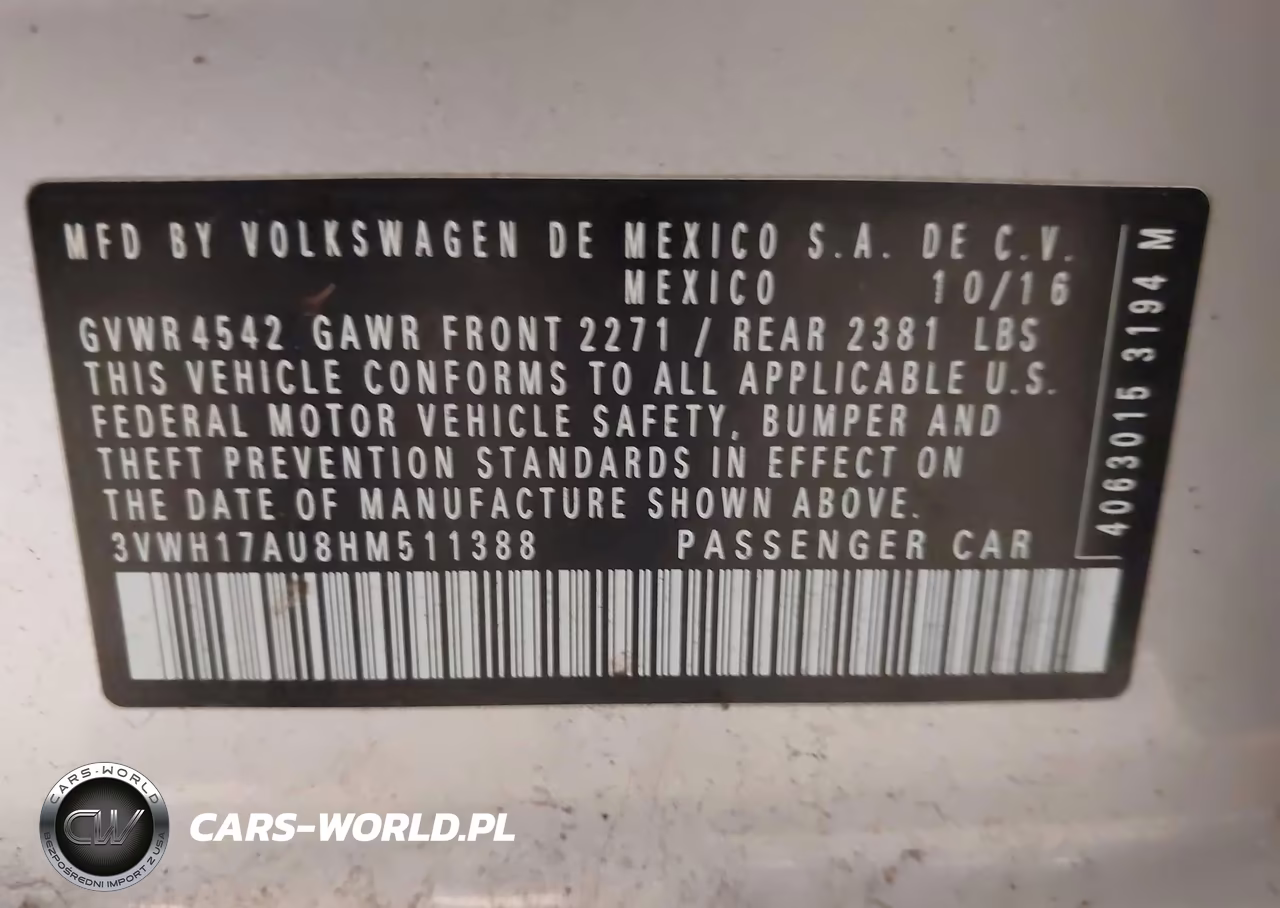2017 Volkswagen Golf Alltrack Tsi S-Tsi Se-Tsi Sel VIN:3VWH17AU8HM511388 - 9