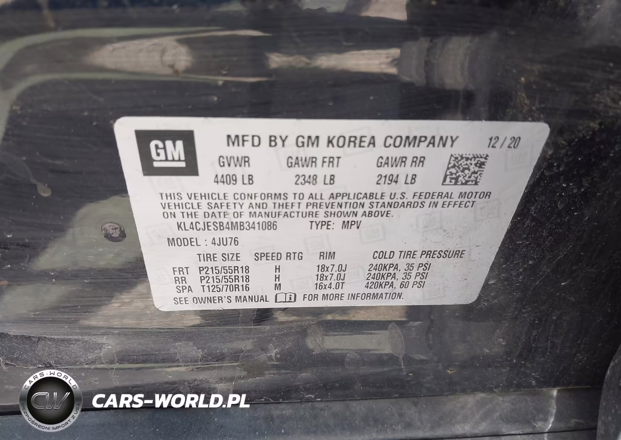 2021 Buick Encore Awd Preferred VIN:KL4CJESB4MB341086 - 9