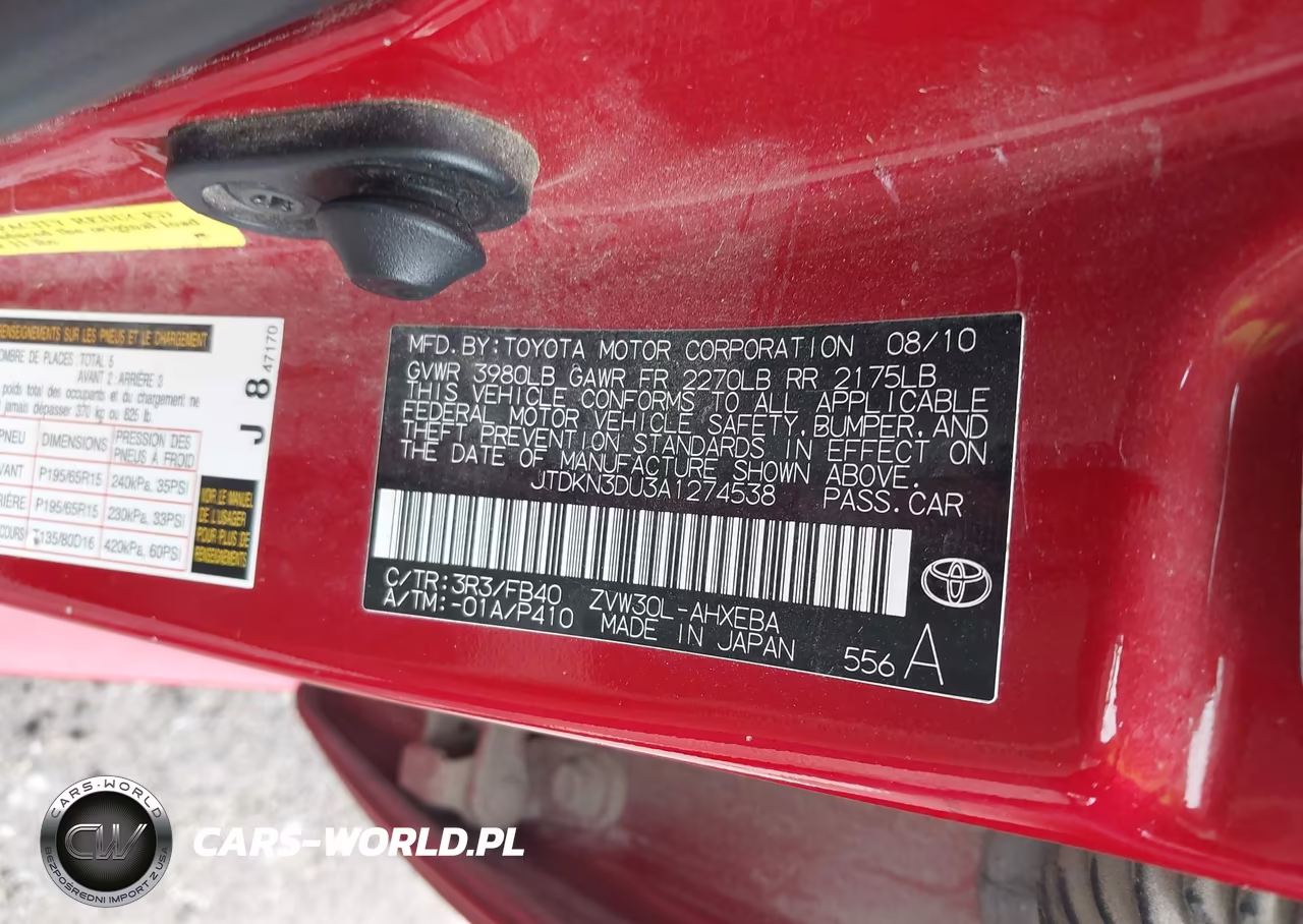 2010 Toyota Prius Ii VIN:JTDKN3DU3A1274538 - 9