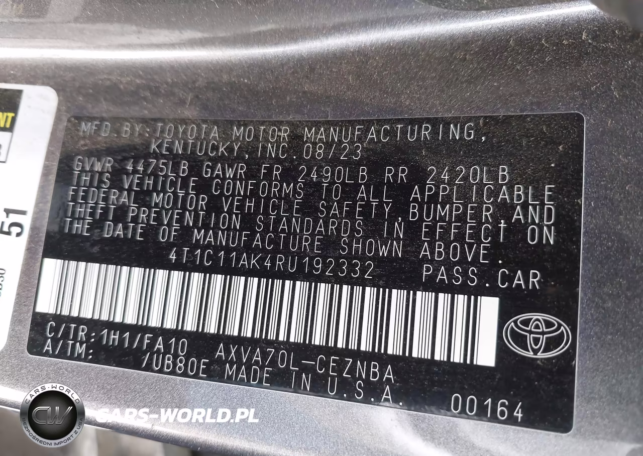 2024 Toyota Camry Le VIN:4T1C11AK4RU192332 - 9