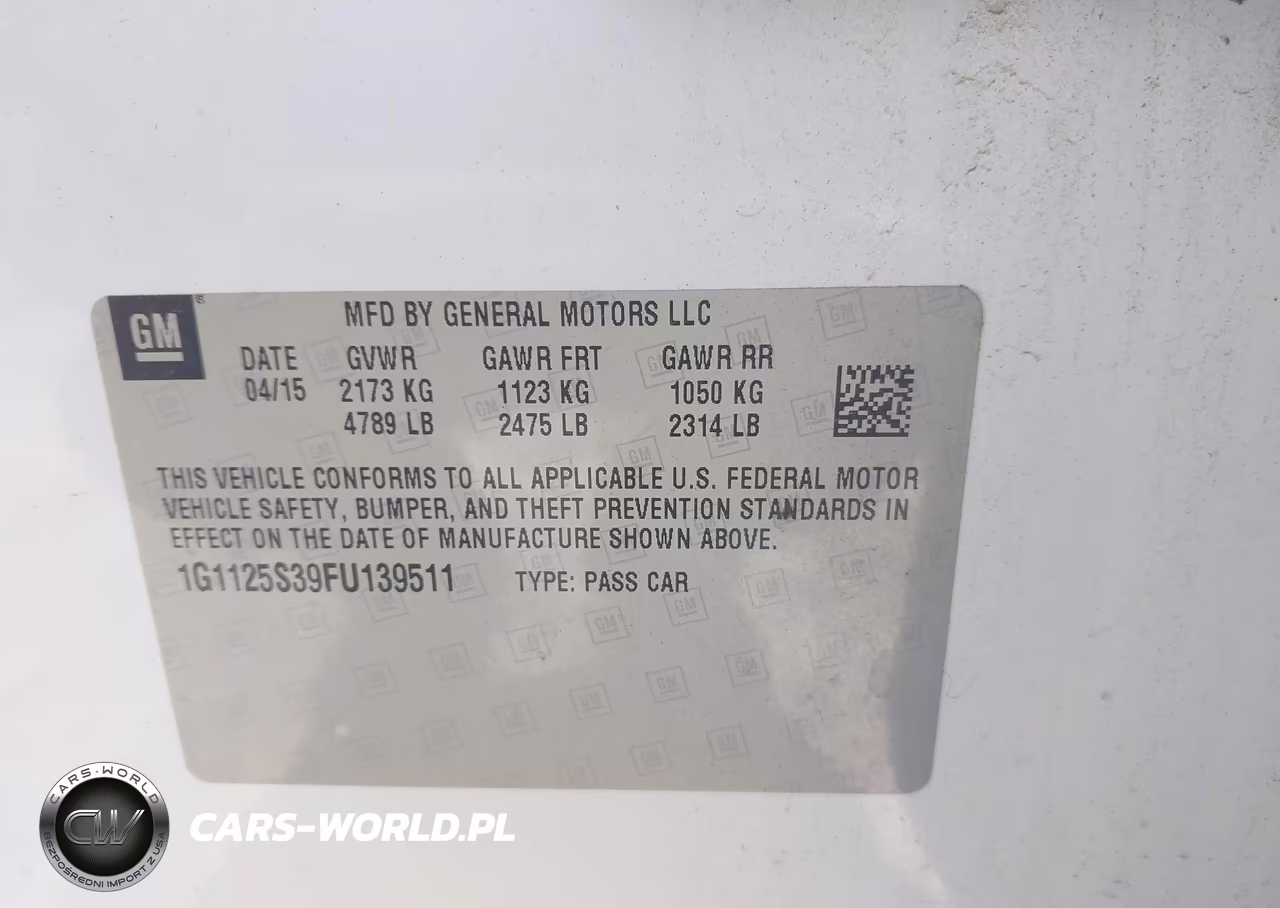2015 Chevrolet Impala 2Lt VIN:1G1125S39FU139511 - 9