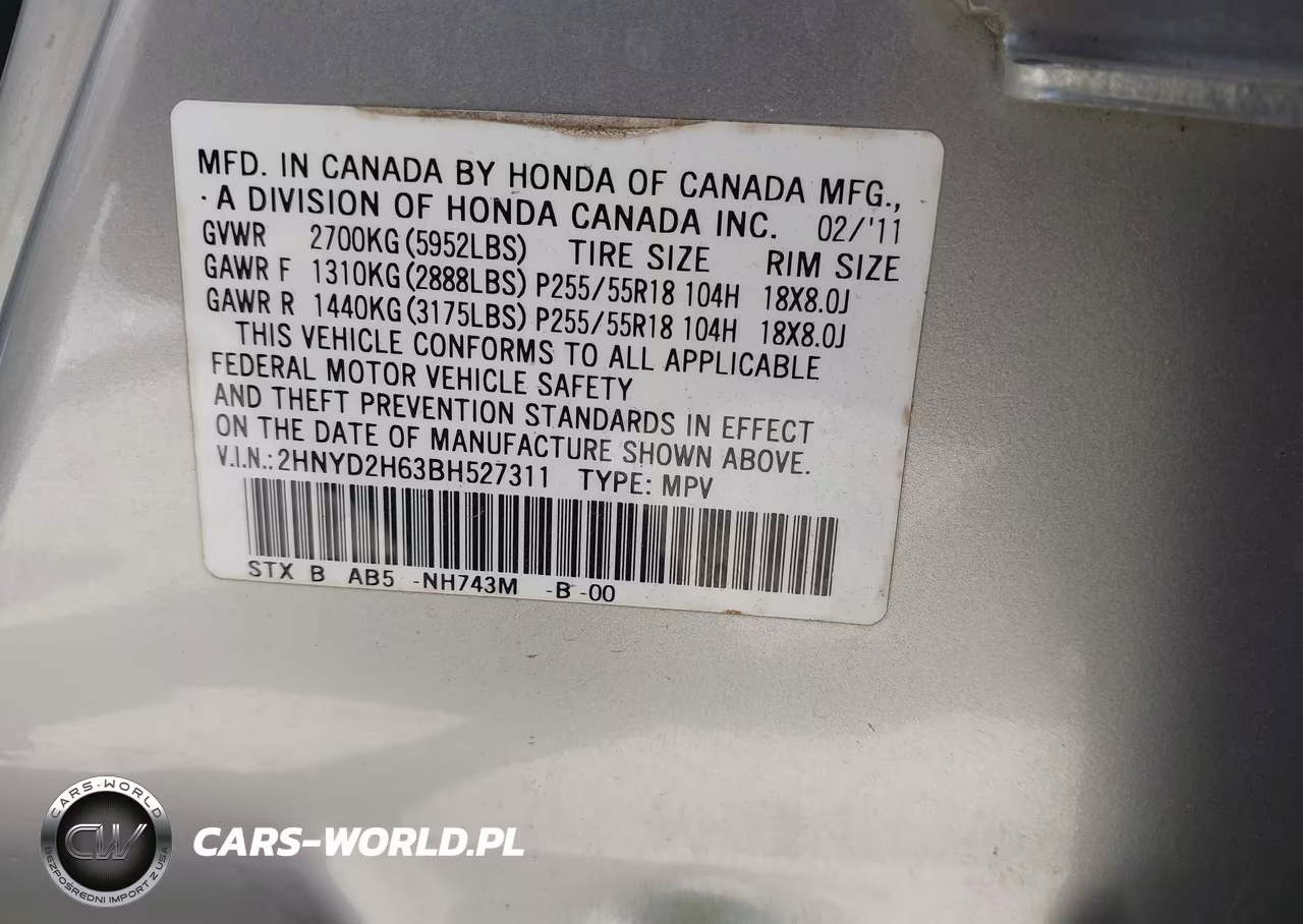 2011 Acura Mdx Technology Package VIN:2HNYD2H63BH527311 - 9