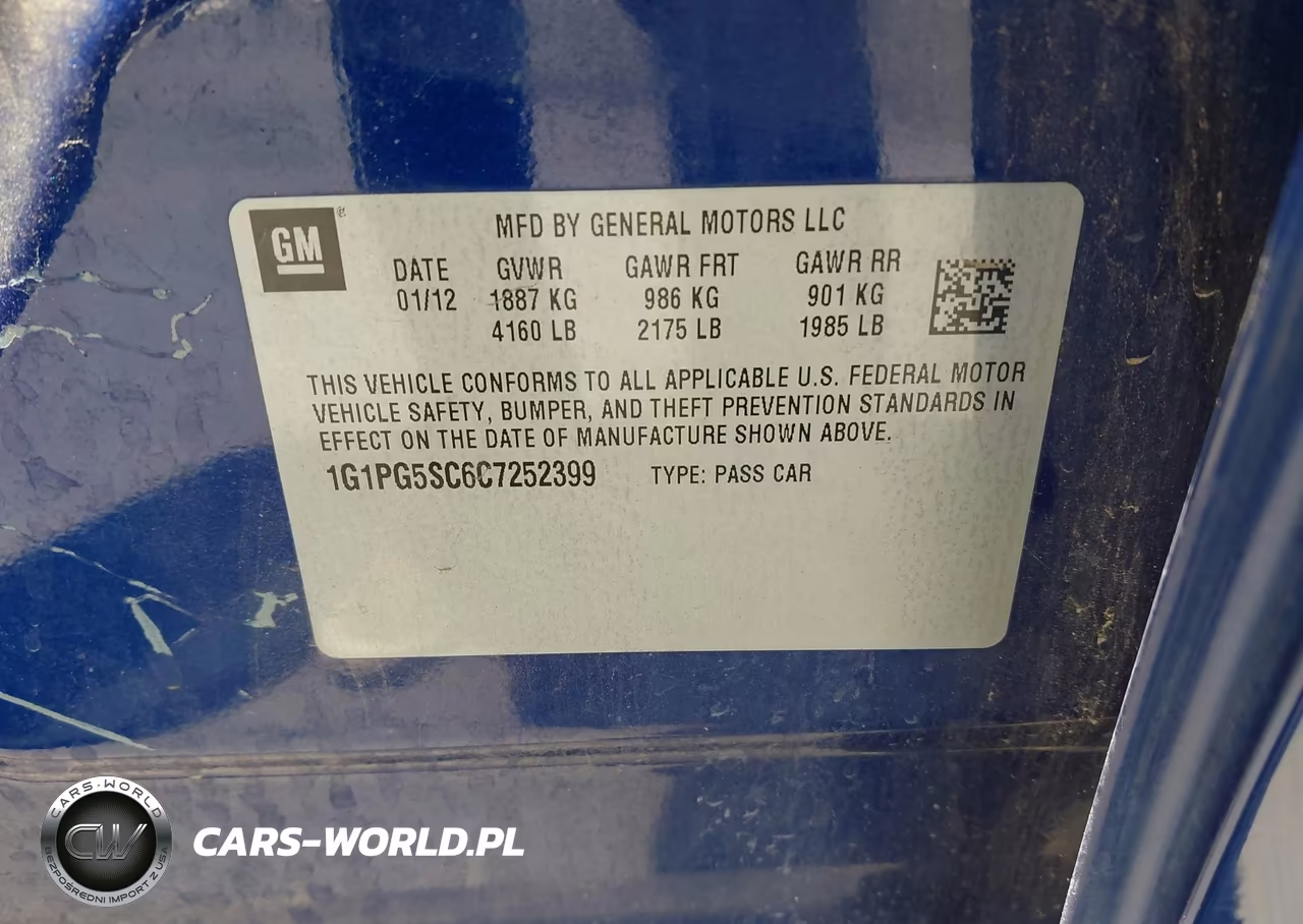 2012 Chevrolet Cruze 2Lt VIN:1G1PG5SC6C7252399 - 9