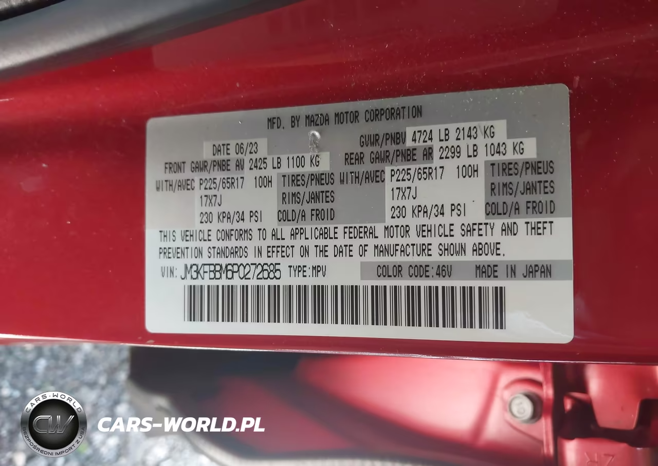 2023 Mazda Cx-5 2.5 S Select VIN:JM3KFBBM6P0272685 - 9