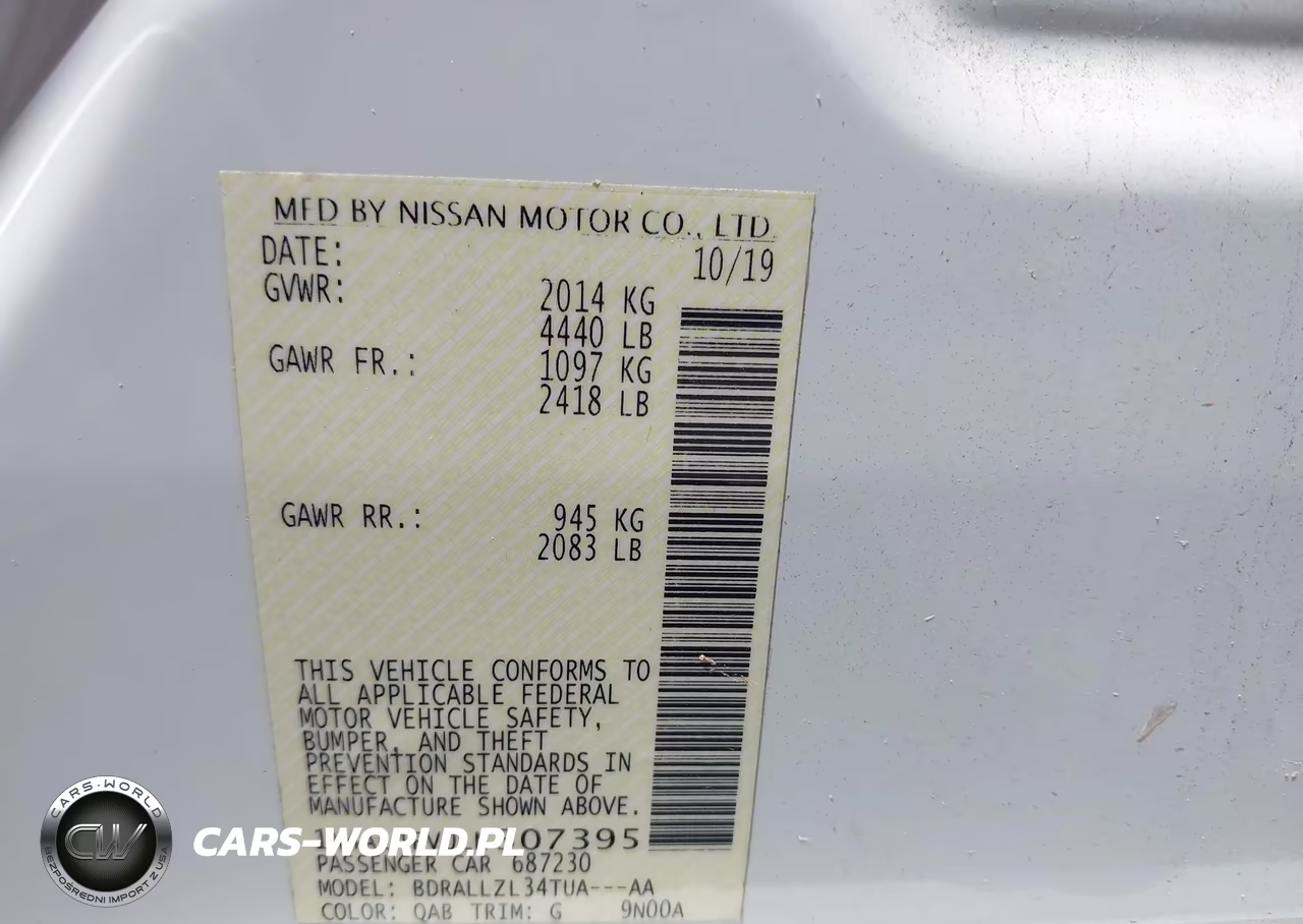 2020 Nissan Altima Platinum Vc-Turbo Fwd VIN:1N4AL4FV0LN307395 - 9