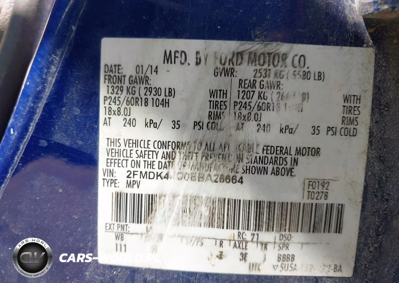 2014 Ford Edge Sel VIN:2FMDK4JC6EBA26664 - 9