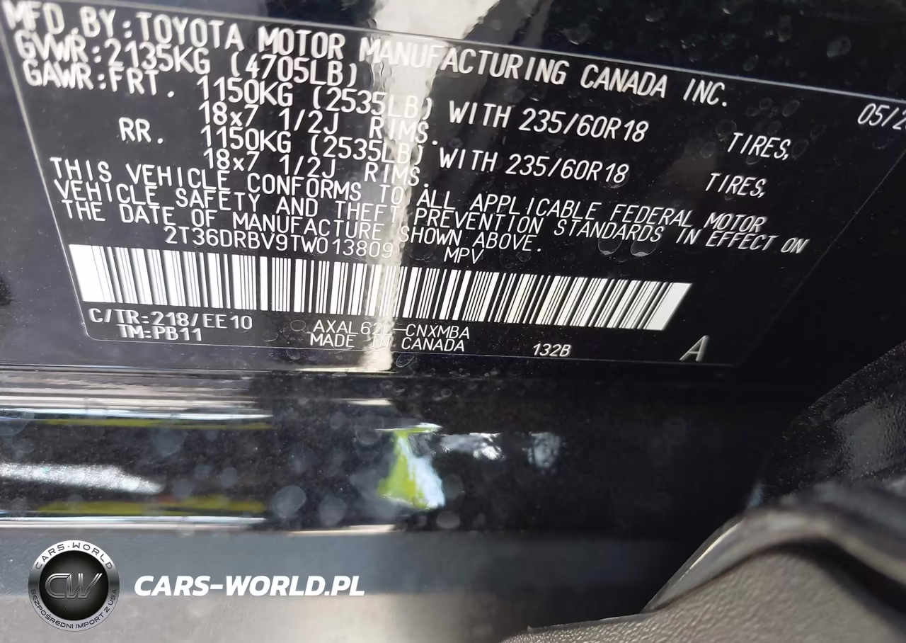 2026 Toyota Rav4 Xle Premium VIN:2T36DRBV9TW013809 - 9