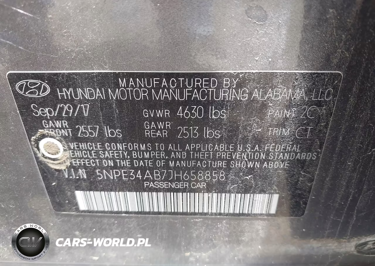2018 Hyundai Sonata Sport 2.0T VIN:5NPE34AB7JH658858 - 9
