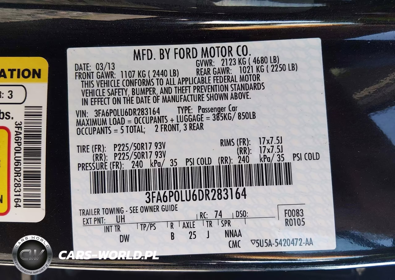 2013 Ford Fusion Hybrid Se VIN:3FA6P0LU6DR283164 - 9