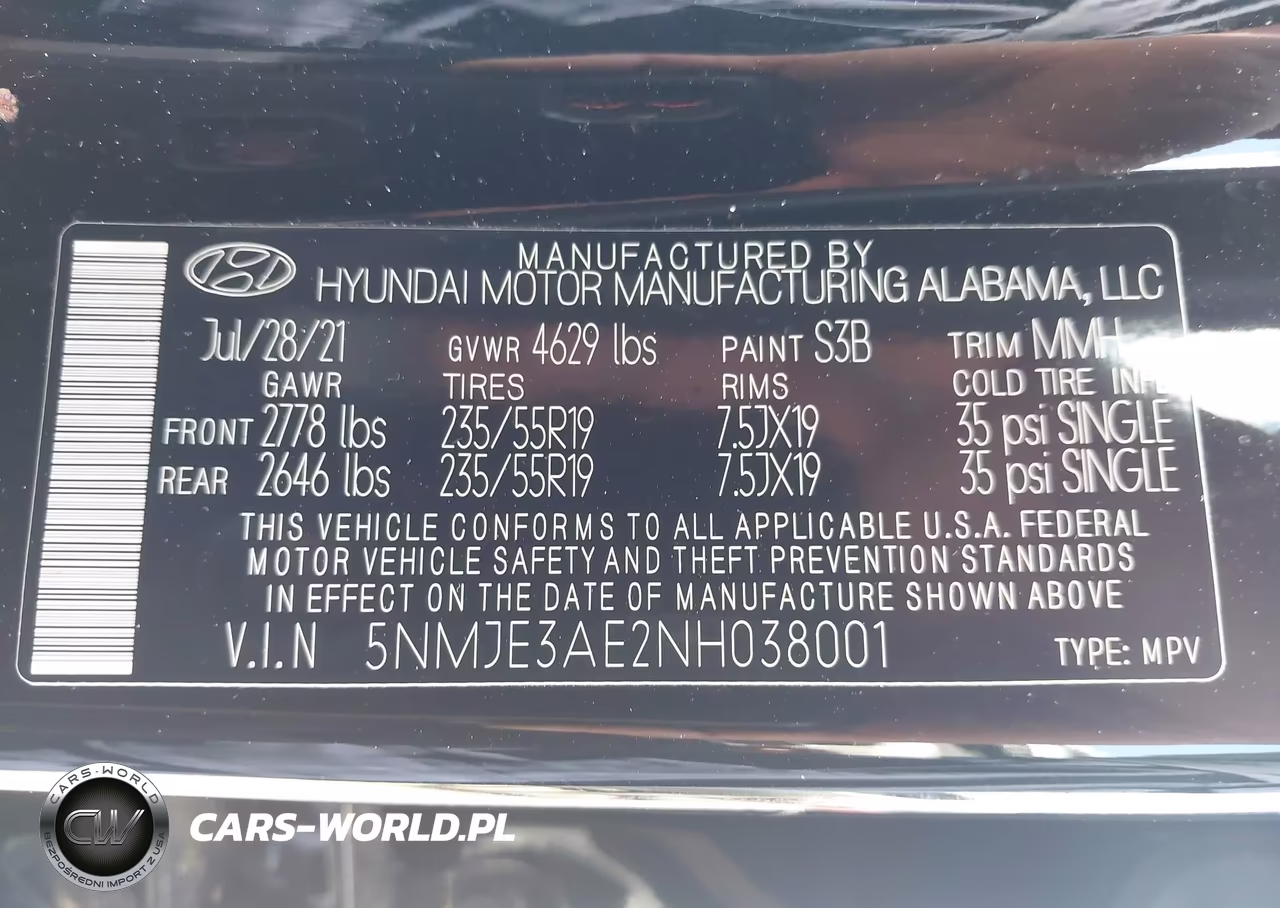 2022 Hyundai Tucson Limited VIN:5NMJE3AE2NH038001 - 9