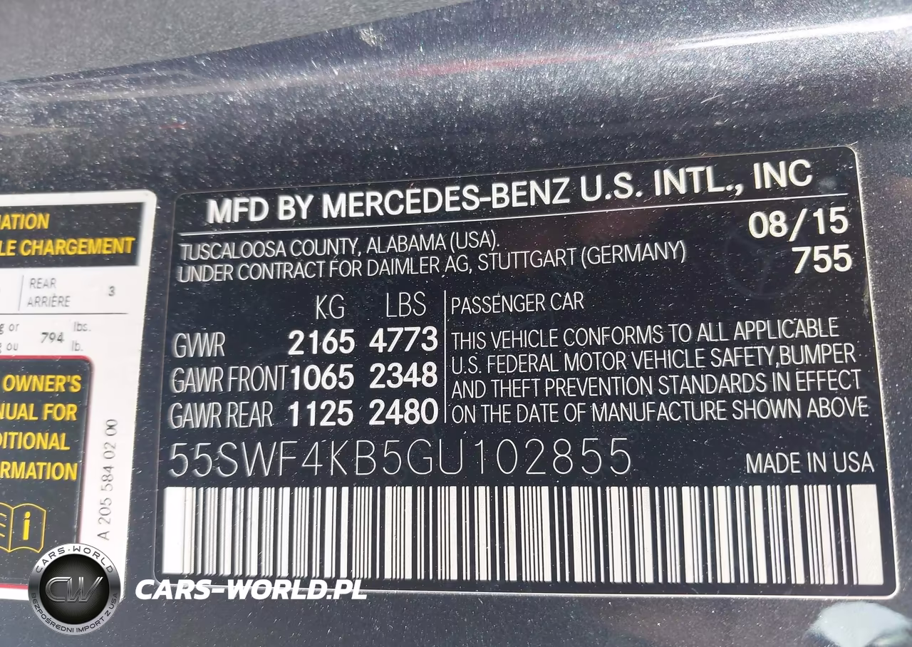 2016 Mercedes-Benz C 300 4Matic VIN:55SWF4KB5GU102855 - 9