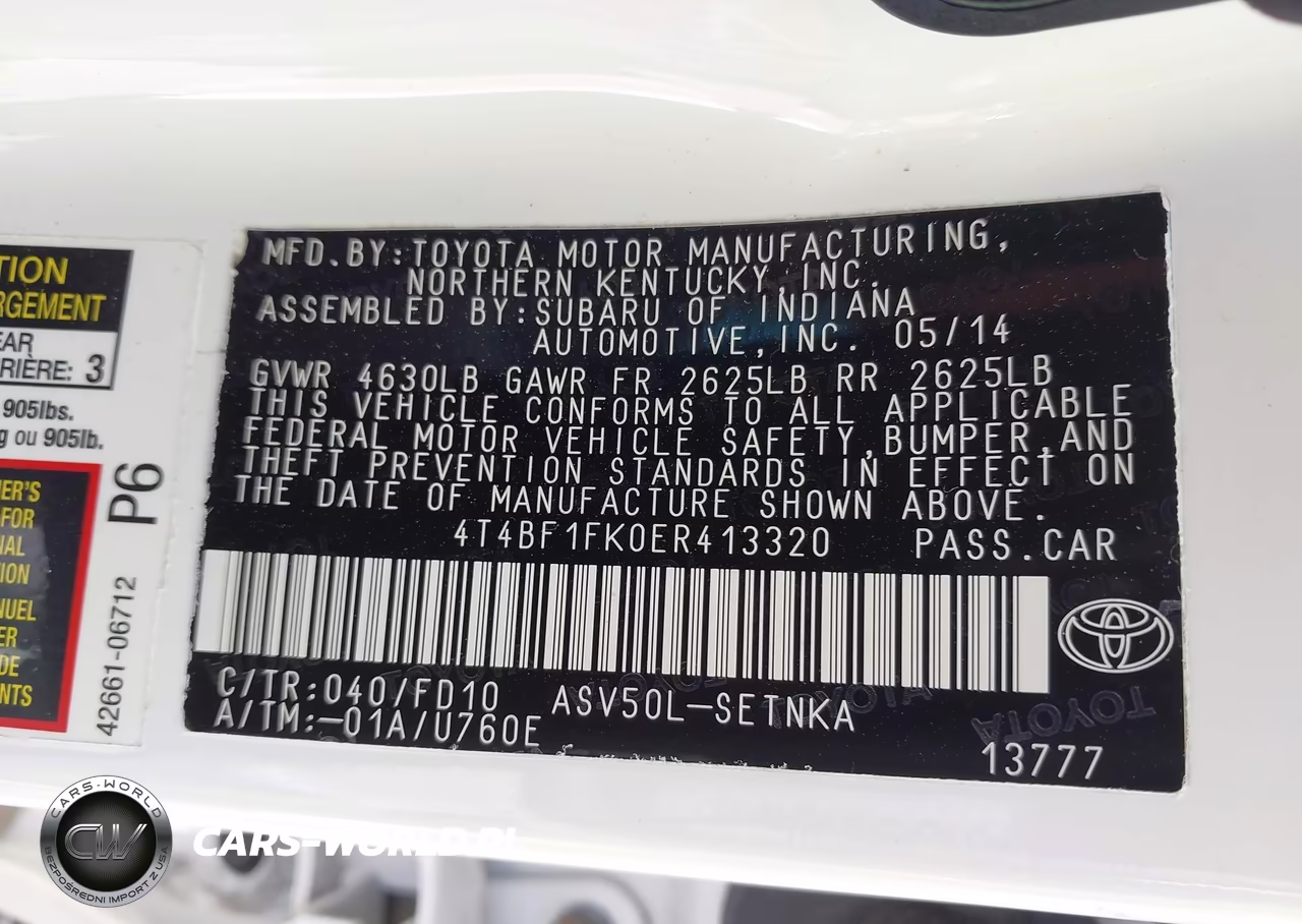 2014 Toyota Camry Le VIN:4T4BF1FK0ER413320 - 9