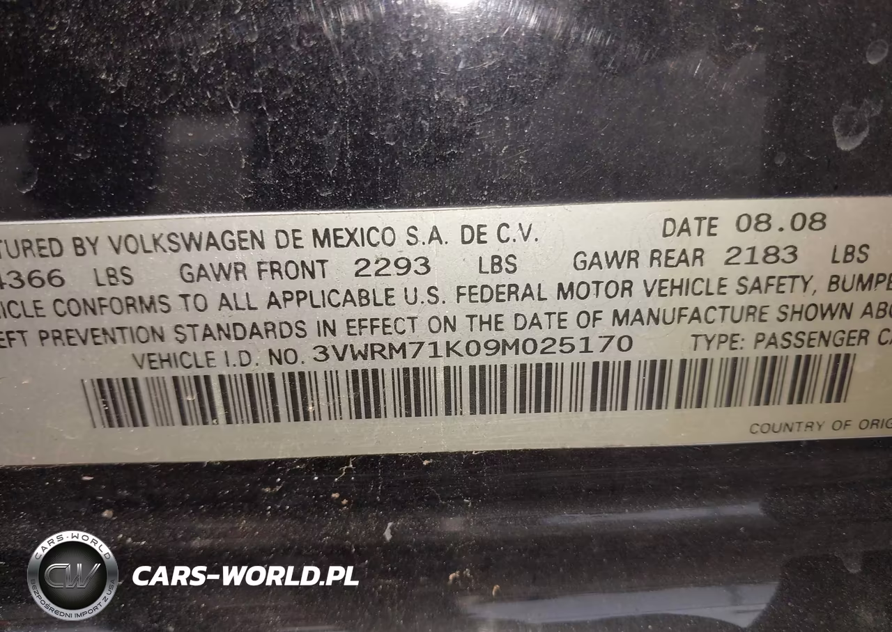2009 Volkswagen Jetta Se VIN:3VWRM71K09M025170 - 9