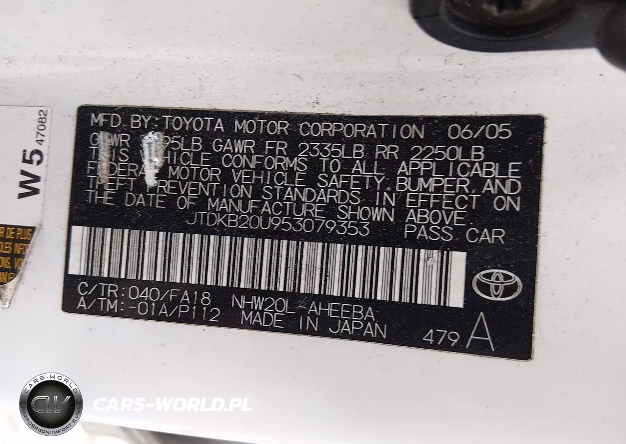 2005 Toyota Prius VIN:JTDKB20U953079353 - 9