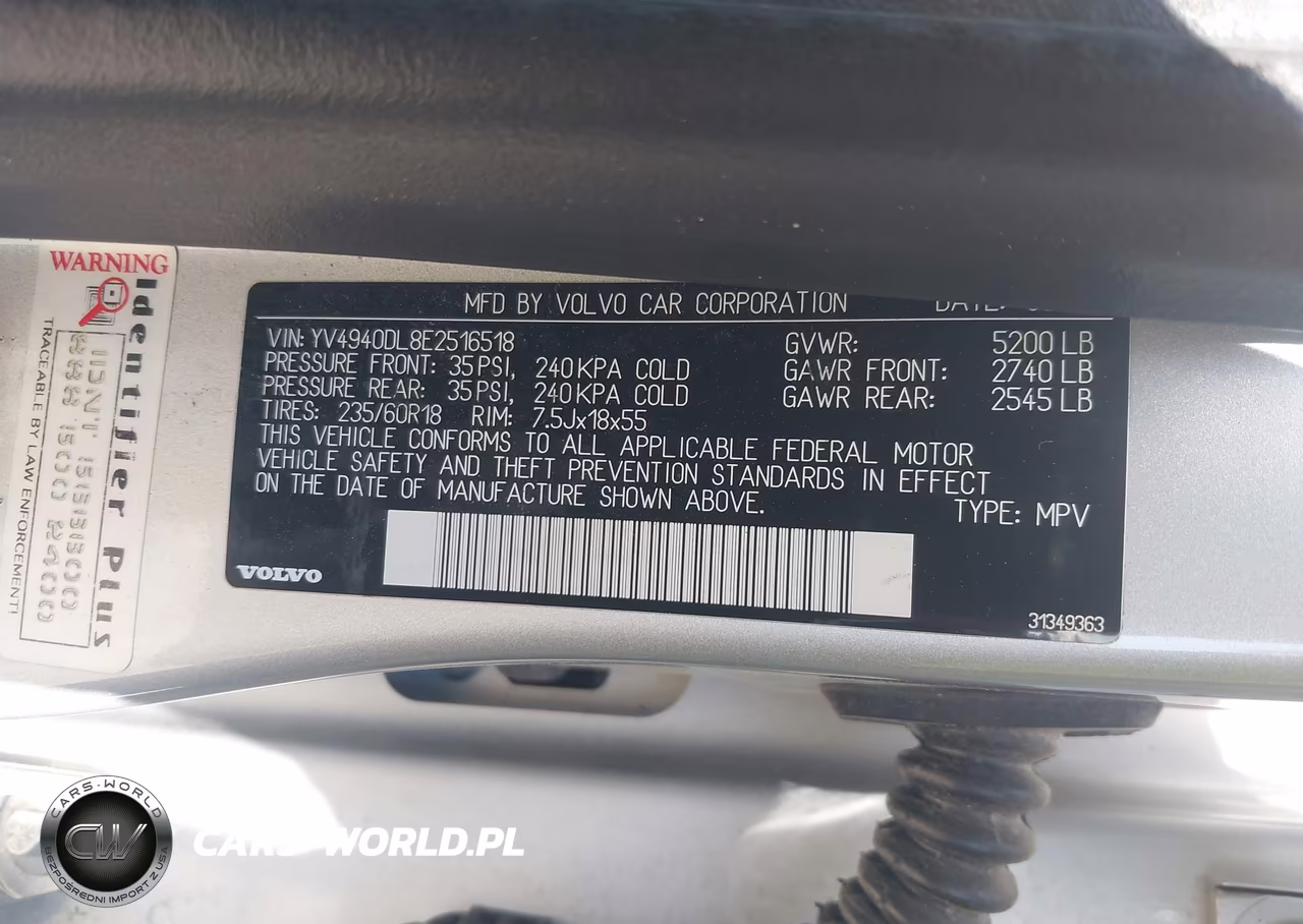 2014 Volvo Xc60 3.2 VIN:YV4940DL8E2516518 - 9
