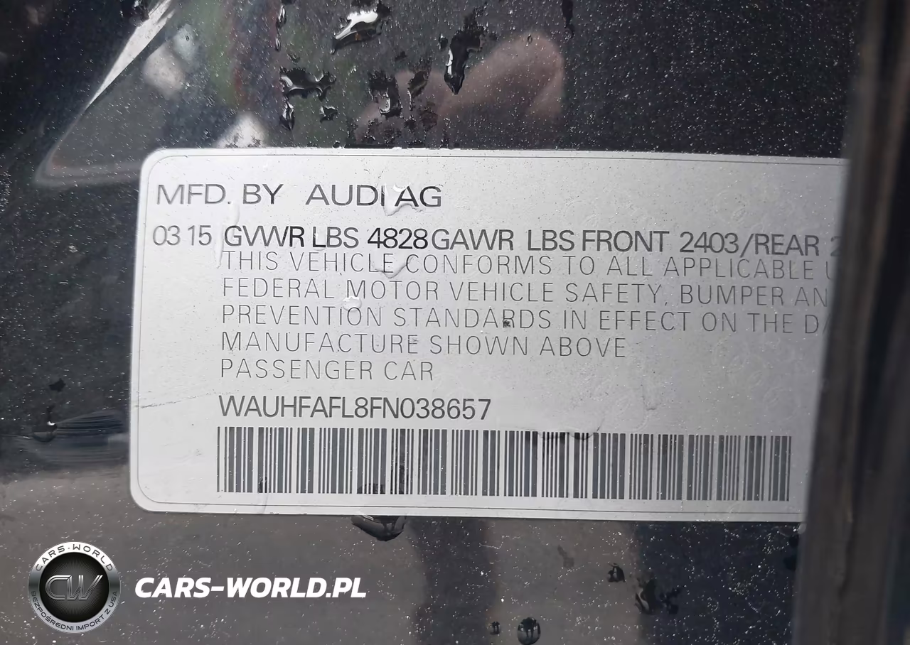 2015 Audi A4 2.0T Premium VIN:WAUHFAFL8FN038657 - 9