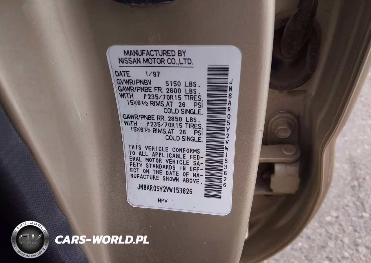 1997 Nissan Pathfinder Le-Se-Xe VIN:JN8AR05Y2VW153626 - 9