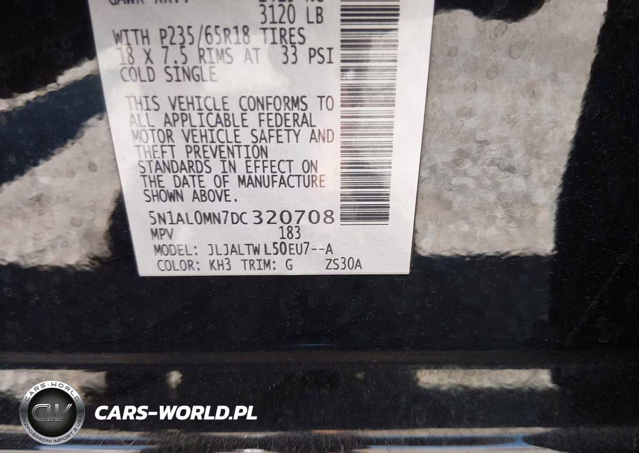 2013 Infiniti Jx35 VIN:5N1AL0MN7DC320708 - 9