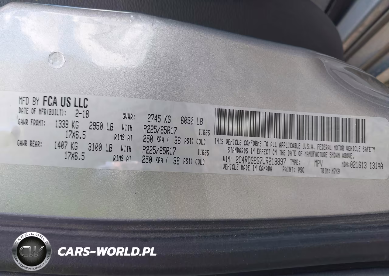 2018 Dodge Grand Caravan Se Plus VIN:2C4RDGBG7JR219897 - 9