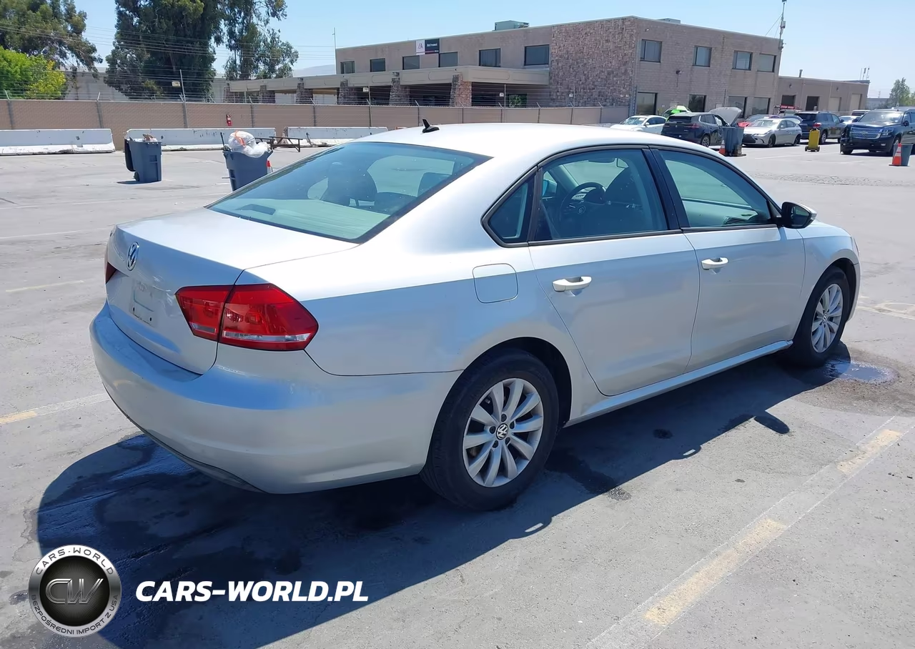 2012 Volkswagen Passat 2.5L S VIN:1VWAP7A38CC036908 - 4