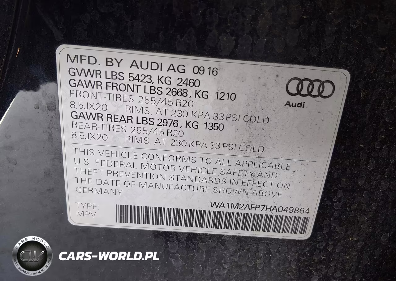 2017 Audi Q5 2.0T Premium VIN:WA1M2AFP7HA049864 - 9