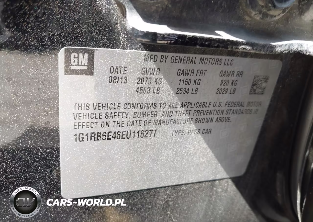 2014 Chevrolet Volt VIN:1G1RB6E46EU116277 - 9