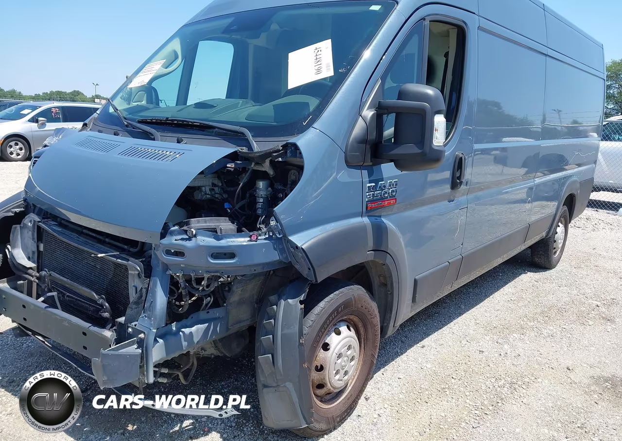 2019 Ram Promaster 3500 Cargo Van High Roof 159 Wb Ext VIN:3C6URVJG6KE564186 - 2