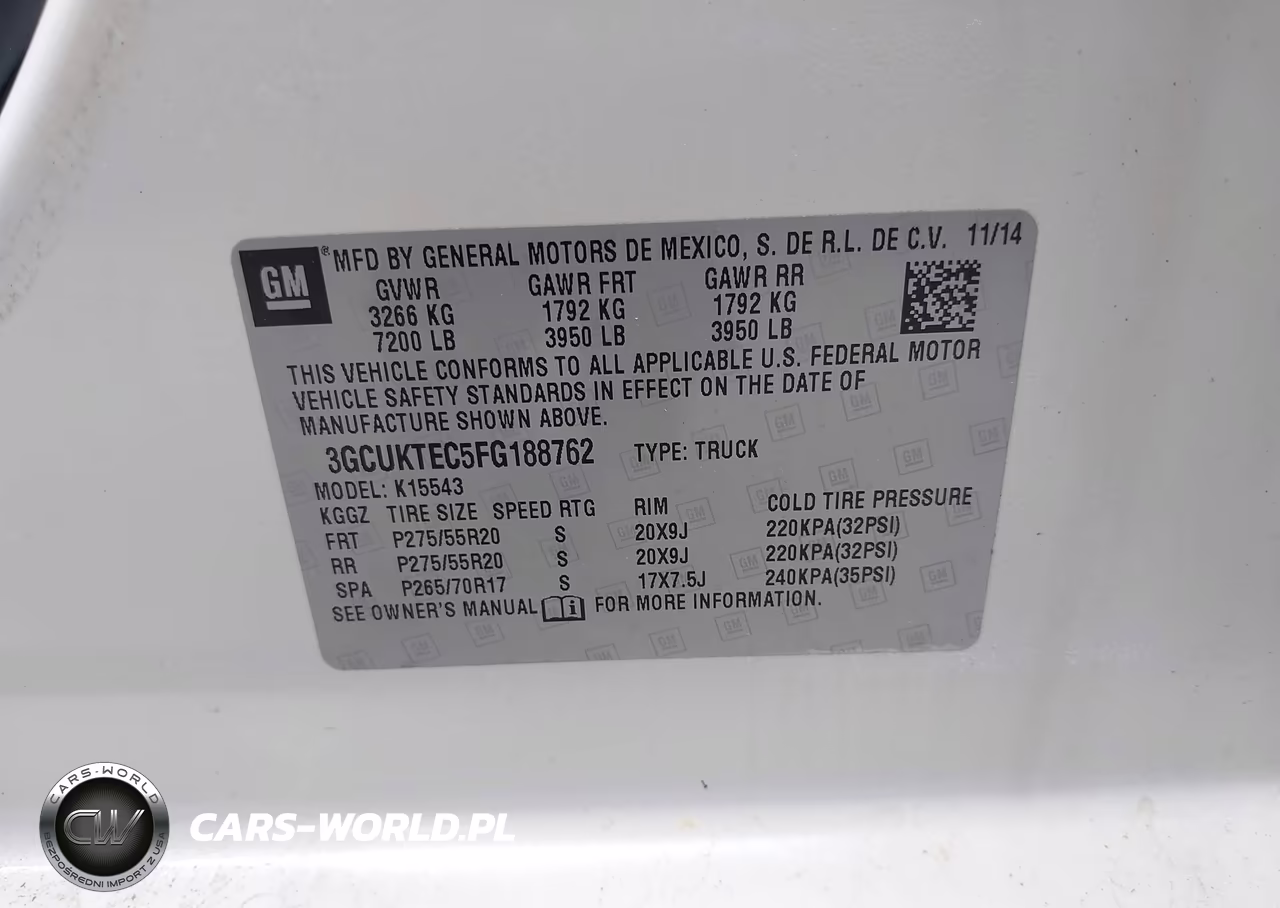 2015 Chevrolet Silverado 1500 High Country VIN:3GCUKTEC5FG188762 - 9