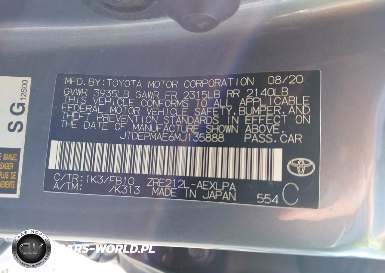 2021 Toyota Corolla Le VIN:JTDEPMAE6MJ135888 - 9