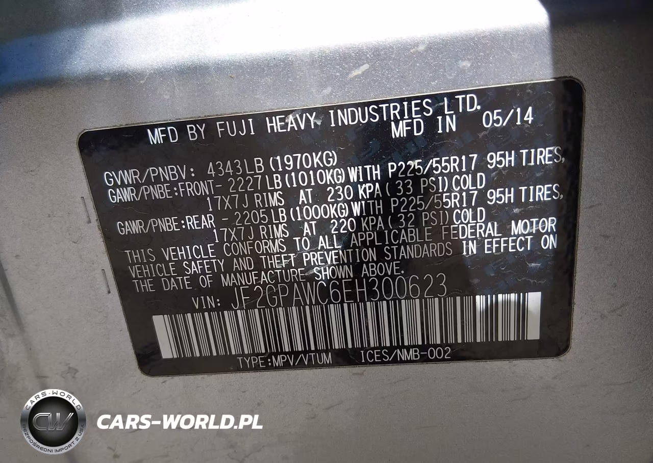 2014 Subaru Xv Crosstrek 2.0I Premium VIN:JF2GPAWC6EH300623 - 9