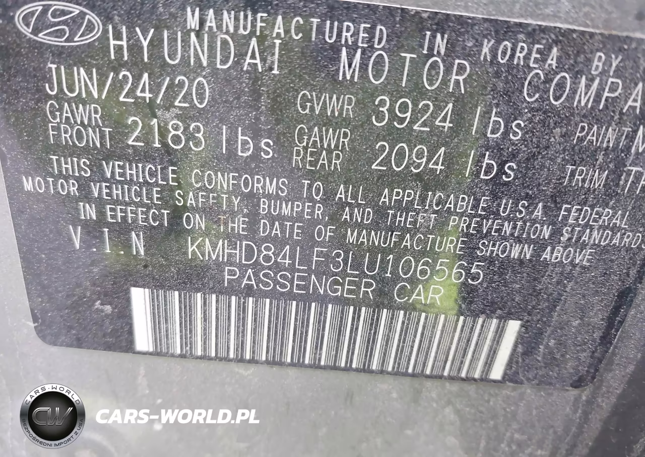2020 Hyundai Elantra Sel VIN:KMHD84LF3LU106565 - 9