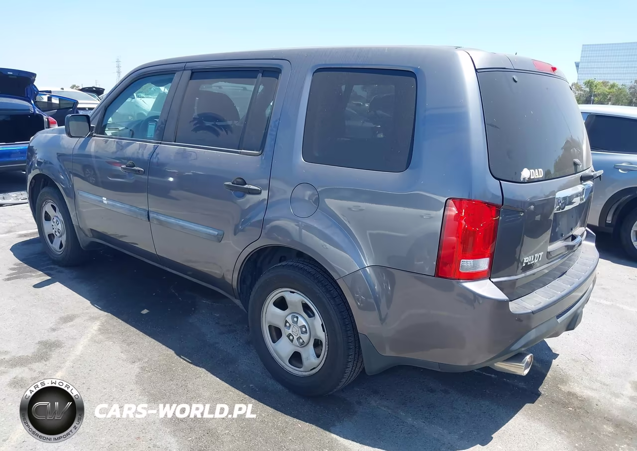 2014 Honda Pilot Lx VIN:5FNYF3H23EB016484 - 3