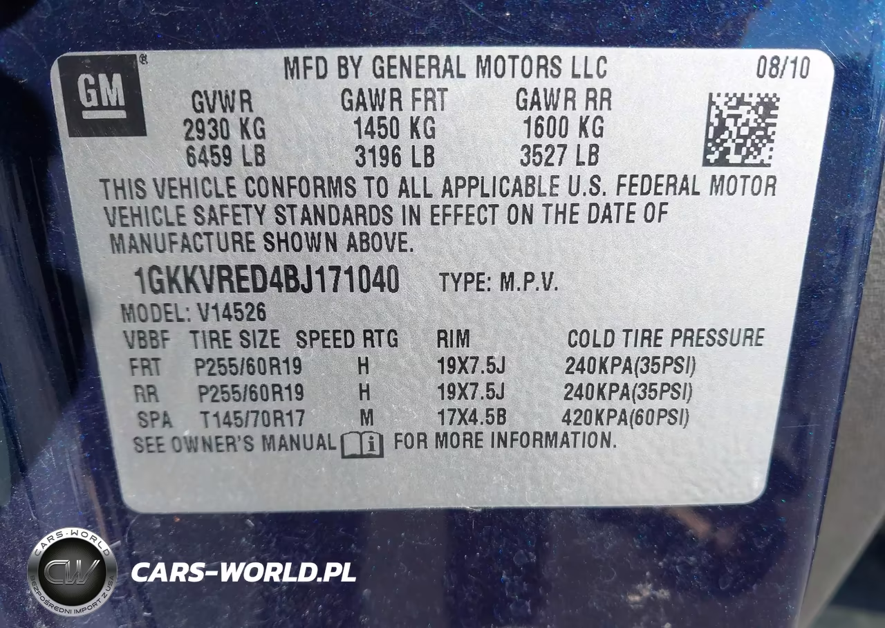 2011 GMC Acadia Slt-1 VIN:1GKKVRED4BJ171040 - 9