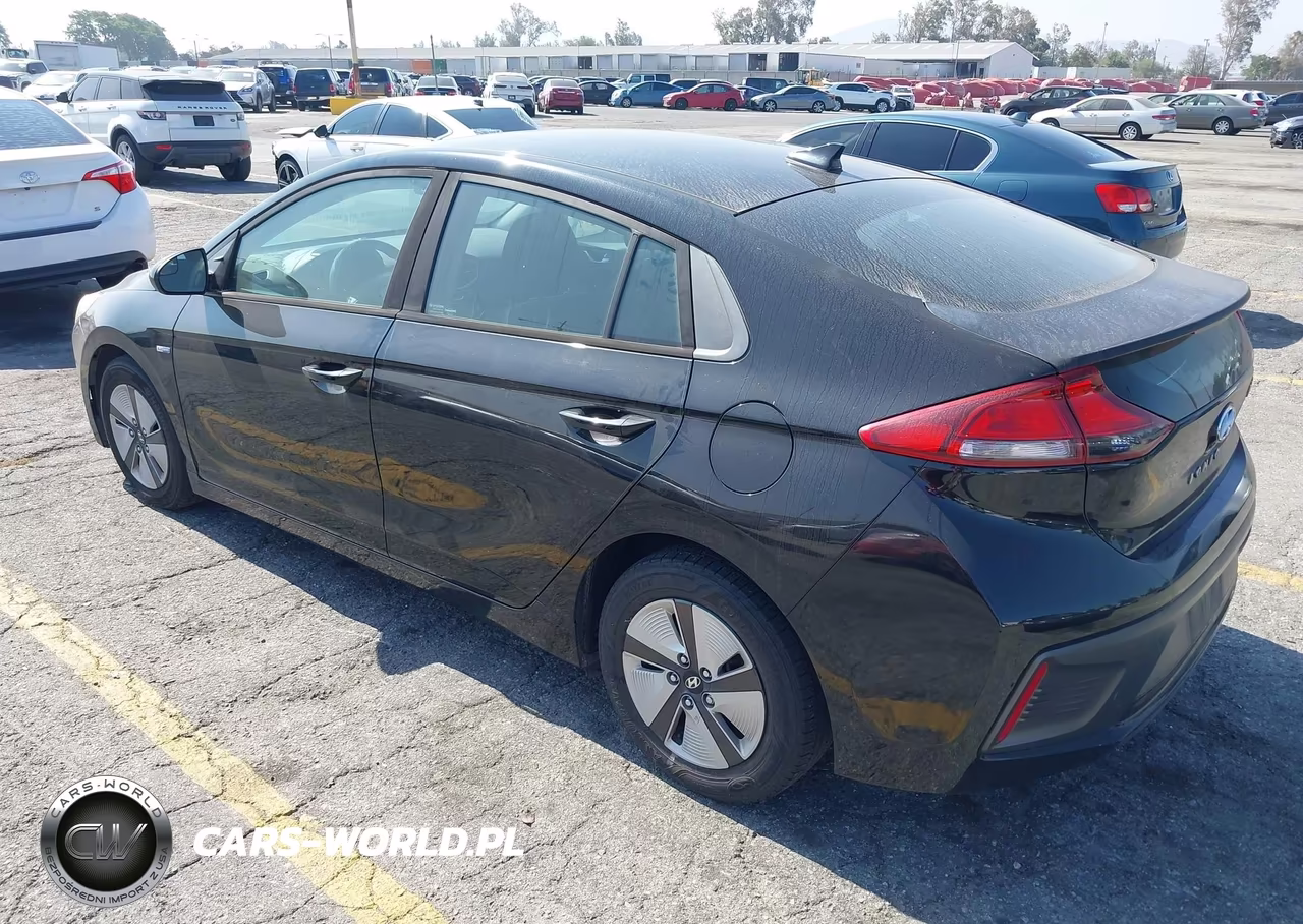2018 Hyundai Ioniq Hybrid Blue VIN:KMHC65LC7JU095533 - 3
