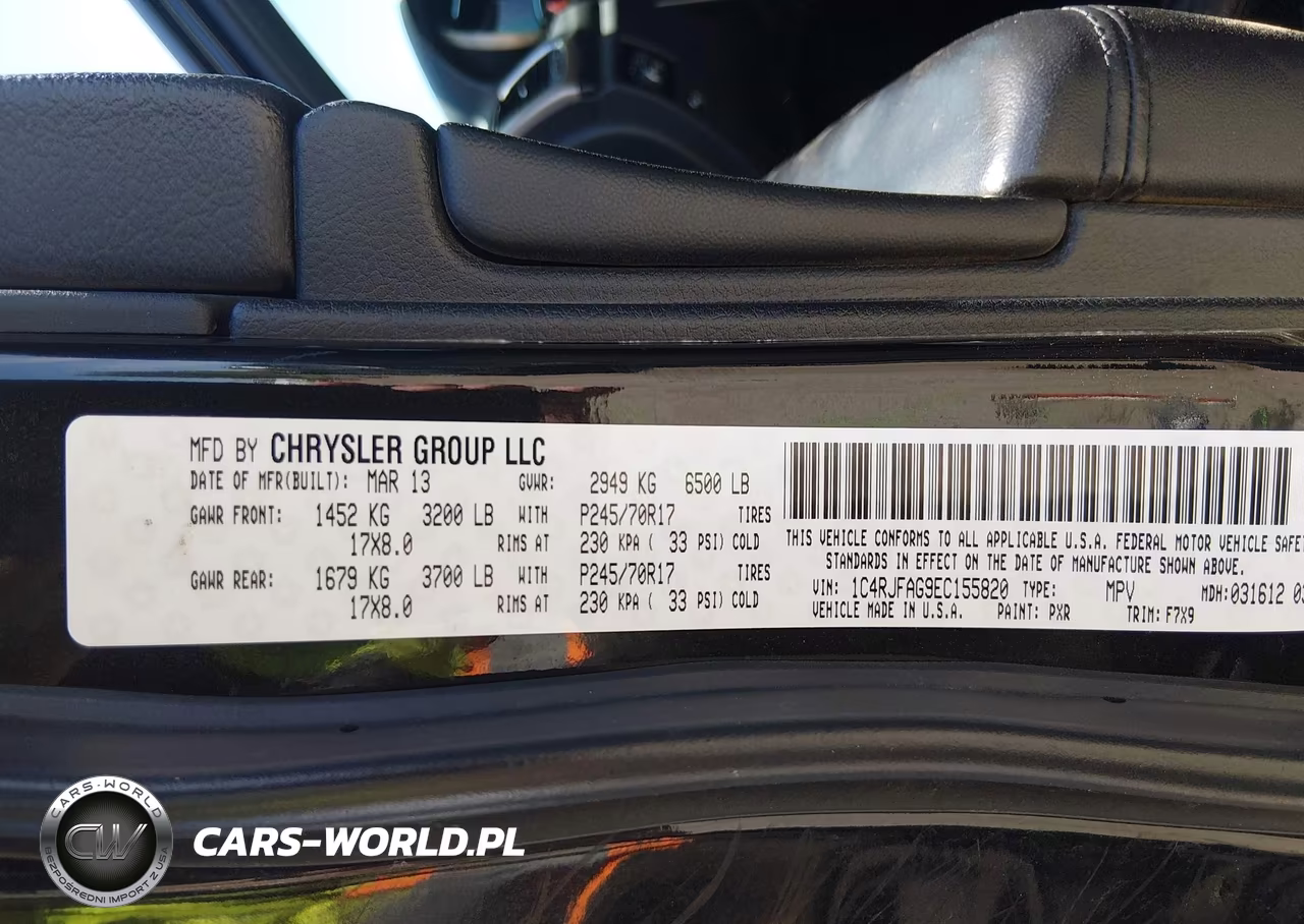 2014 Jeep Grand Cherokee Laredo VIN:1C4RJFAG9EC155820 - 9