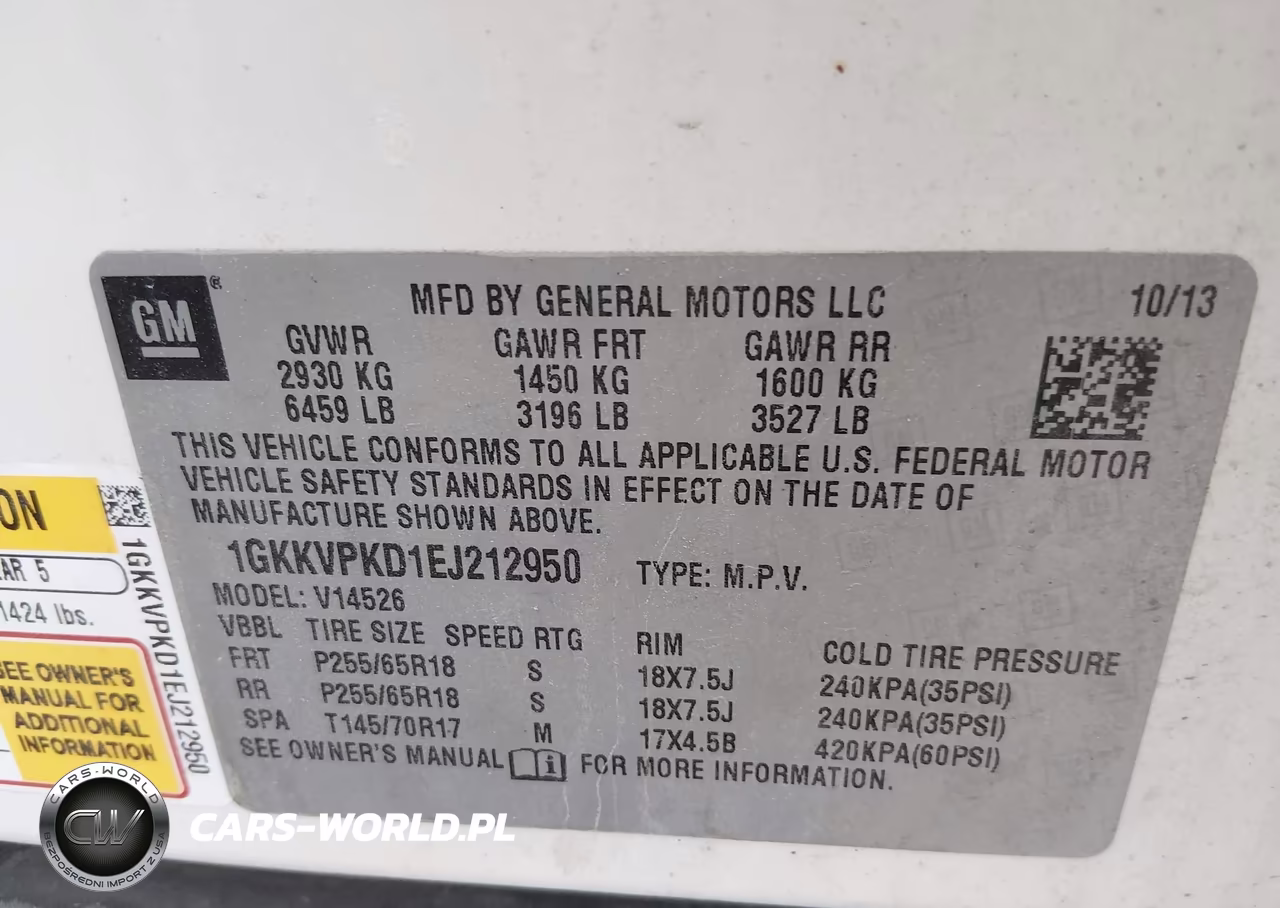 2014 GMC Acadia Sle-2 VIN:1GKKVPKD1EJ212950 - 9