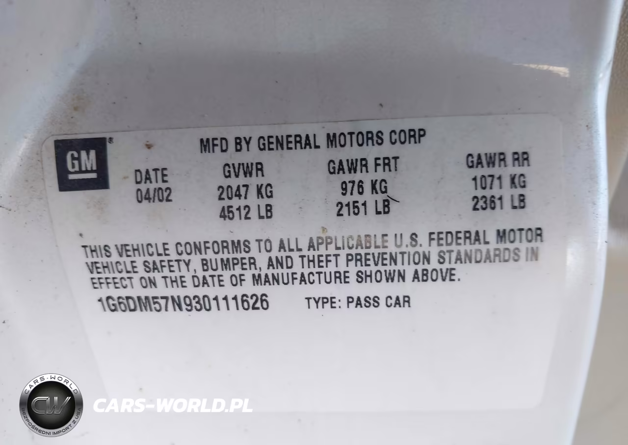 2003 Cadillac Cts Standard VIN:1G6DM57N930111626 - 9