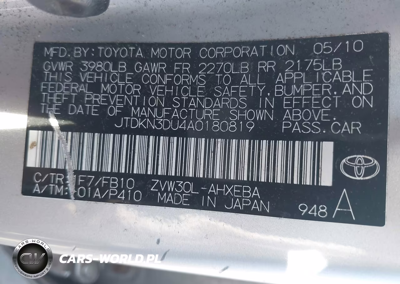 2010 Toyota Prius Ii VIN:JTDKN3DU4A0180819 - 9