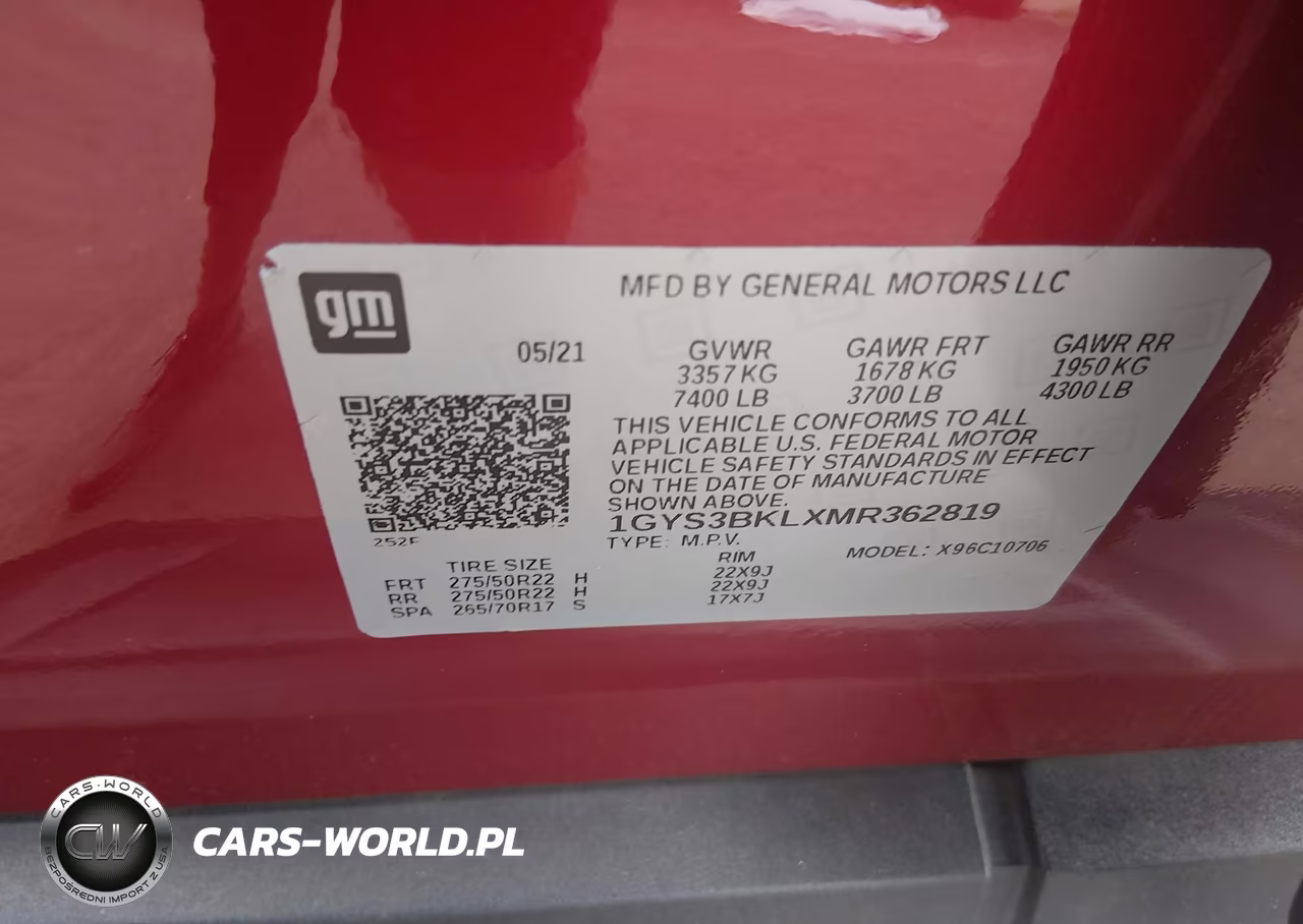 2021 Cadillac Escalade 2Wd Premium Luxury VIN:1GYS3BKLXMR362819 - 9