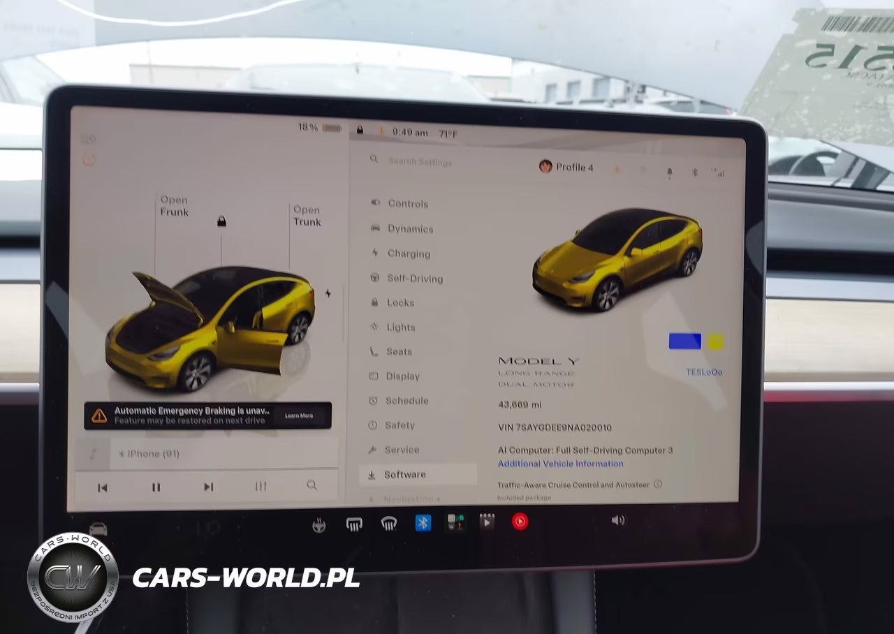 2022 Tesla Model Y Long Range Dual Motor All-Wheel Drive VIN:7SAYGDEE9NA020010 - 7