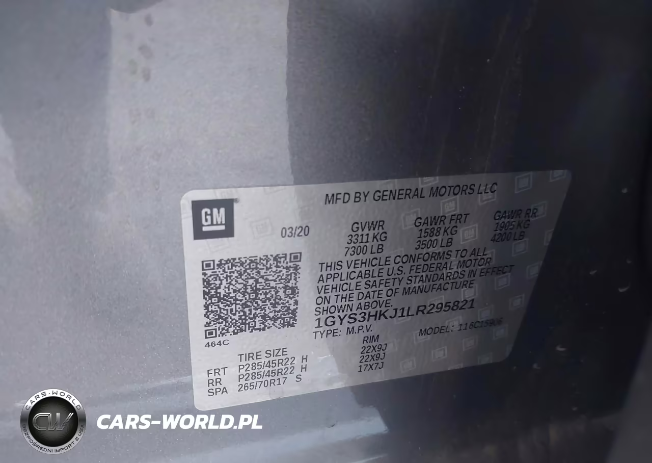 2020 Cadillac Escalade Esv 2Wd Luxury VIN:1GYS3HKJ1LR295821 - 9