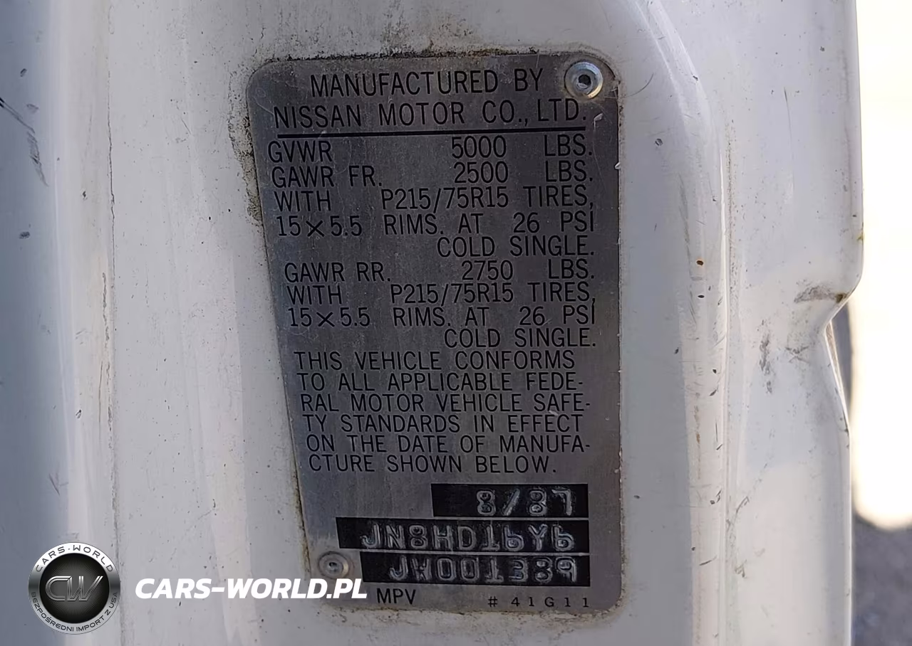 1988 Nissan Pathfinder VIN:JN8HD16Y6JW001389 - 9