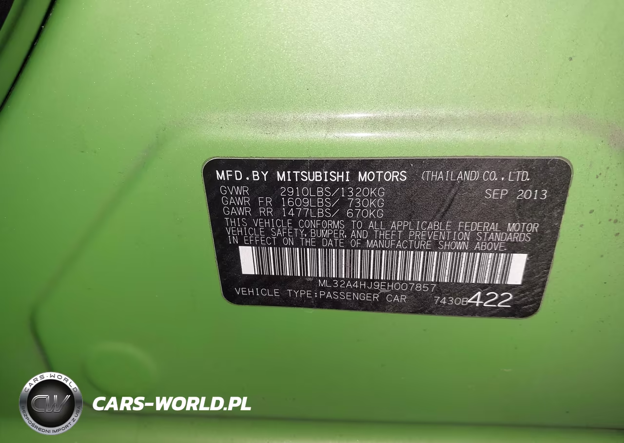 2014 Mitsubishi Mirage Es VIN:ML32A4HJ9EH007857 - 9